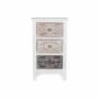 Cassettiera DKD Home Decor Marrone MDF Bianco Marrone scuro Arabo (48 x 36 x 81 cm)