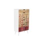 Cassettiera DKD Home Decor Naturale MDF Bianco Rosso Granato (60 x 30 x 108 cm)