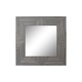 Specchio da parete DKD Home Decor Specchio Grigio Legno di mango (121 x 4 x 121 cm)