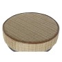 Sgabello DKD Home Decor Argentato Metallo Marrone Chiaro Rattan (44 x 41 x 82 cm)