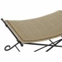 Panca DKD Home Decor  Nero Metallo Marrone Chiaro Rattan (94 x 49 x 44 cm)