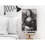 Quadro fai da te - Black and White Mona Lisa