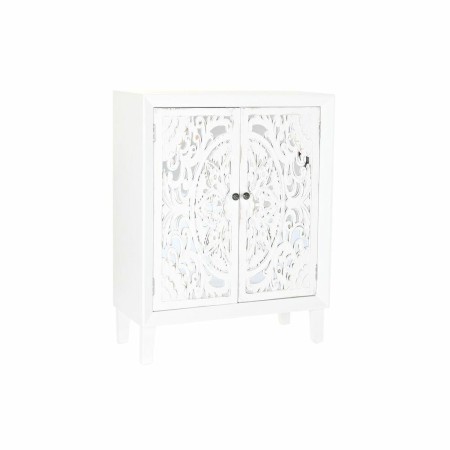 Credenza DKD Home Decor Bianco Specchio Abete MDF (80 x 35 x 102 cm)