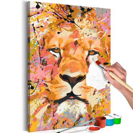 Quadro fai da te - Watchful Lion