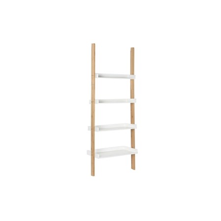 Scaffale DKD Home Decor Naturale Bianco Bambù 4 Mensole Legno MDF (57 x 30 x 152 cm)