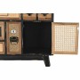 Cassettiera DKD Home Decor Abete Naturale Nero MDF Vintage (87 x 34 x 81,5 cm)