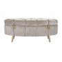 Cassapanca DKD Home Decor Beige Metallo Poliestere (125 x 55 x 53 cm)