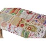 Panca DKD Home Decor Elefante Poliestere Multicolore Legno di mango (65 x 31,7 x 38 cm)