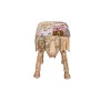 Panca DKD Home Decor Elefante Poliestere Multicolore Legno di mango (65 x 31,7 x 38 cm)