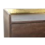 Cassettiera DKD Home Decor Nero Dorato Metallo Marrone scuro Legno di mango Moderno (70 x 45 x 92 cm)