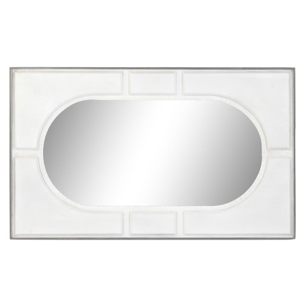 Specchio da parete DKD Home Decor Bianco Legno di mango Rombos Moderno (154 x 4 x 94 cm)