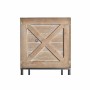 Set di Vasi DKD Home Decor Nero Metallo Legno Marrone (25 x 25 x 75 cm)