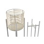 Set di Vasi DKD Home Decor Metallo Marrone Bianco Rattan (21 x 21 x 77 cm)