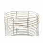 Set di Vasi DKD Home Decor Naturale Metallo Bianco Rattan (25 x 25 x 32 cm)