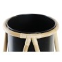 Vaso DKD Home Decor Naturale Nero Metallo Coloniale Bambù (26 x 26 x 40 cm)