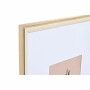 Portafoto da Parete DKD Home Decor Cristallo Naturale Bianco Legno MDF Boho (32,5 x 1,5 x 45 cm)