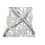 Coni DKD Home Decor Natale LED Argentato Bianco Rattan